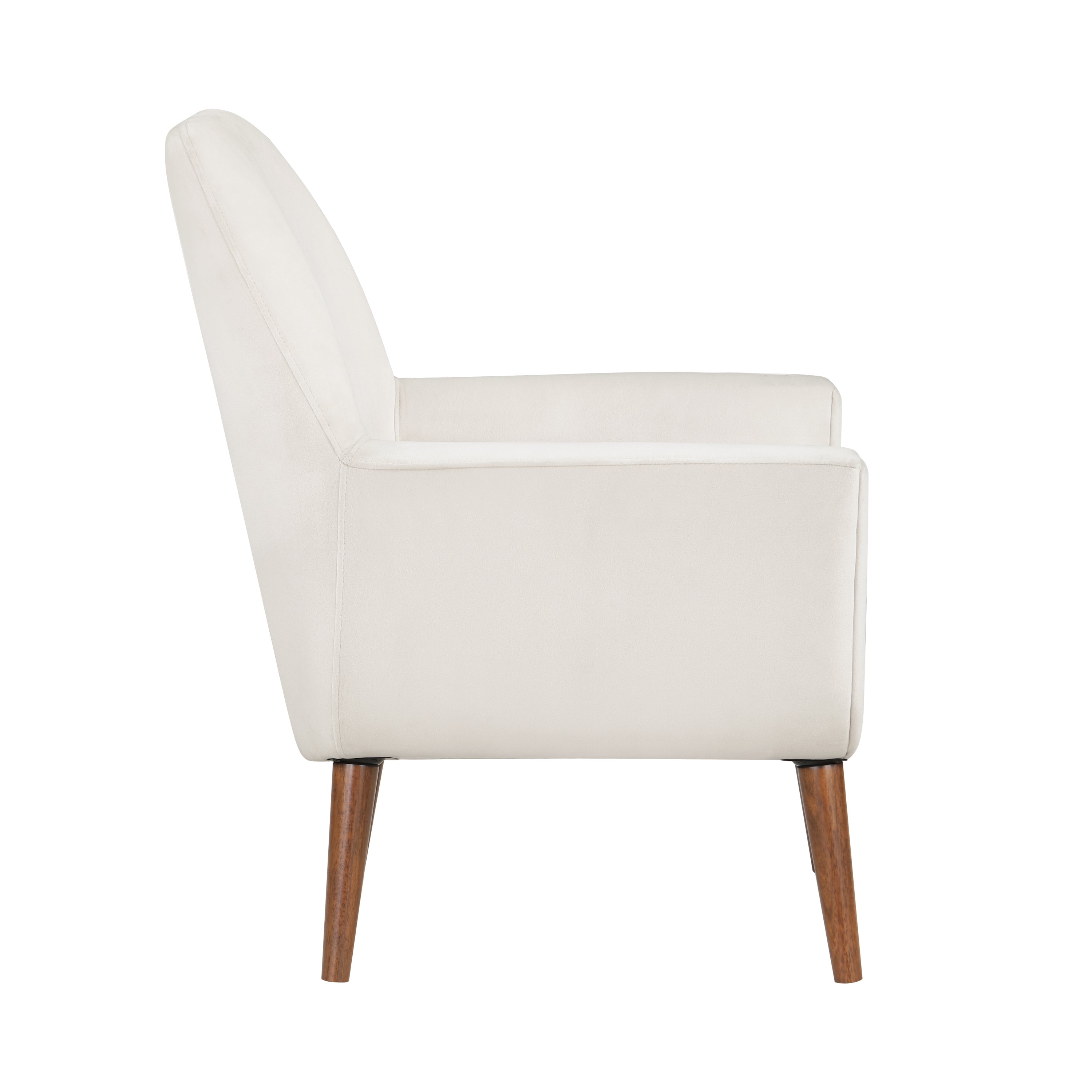 Astrid Mid-Century Sea Oat Velvet Arm Chair