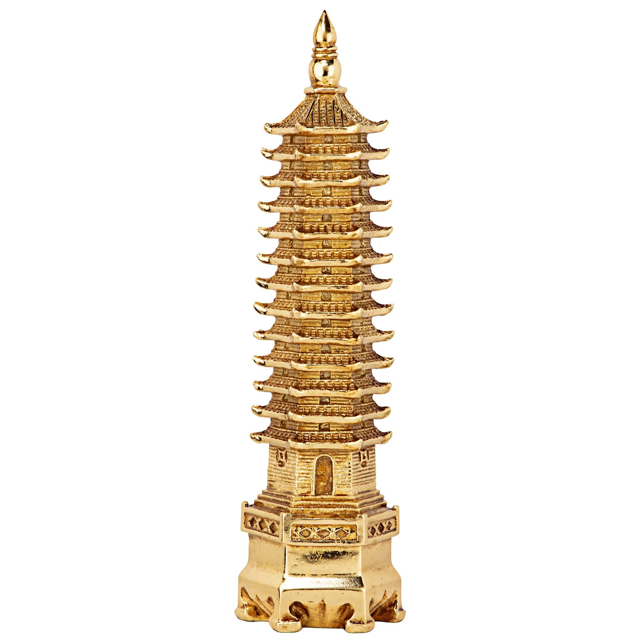 Golden Wen Chang Asian Pagoda Tower Statue