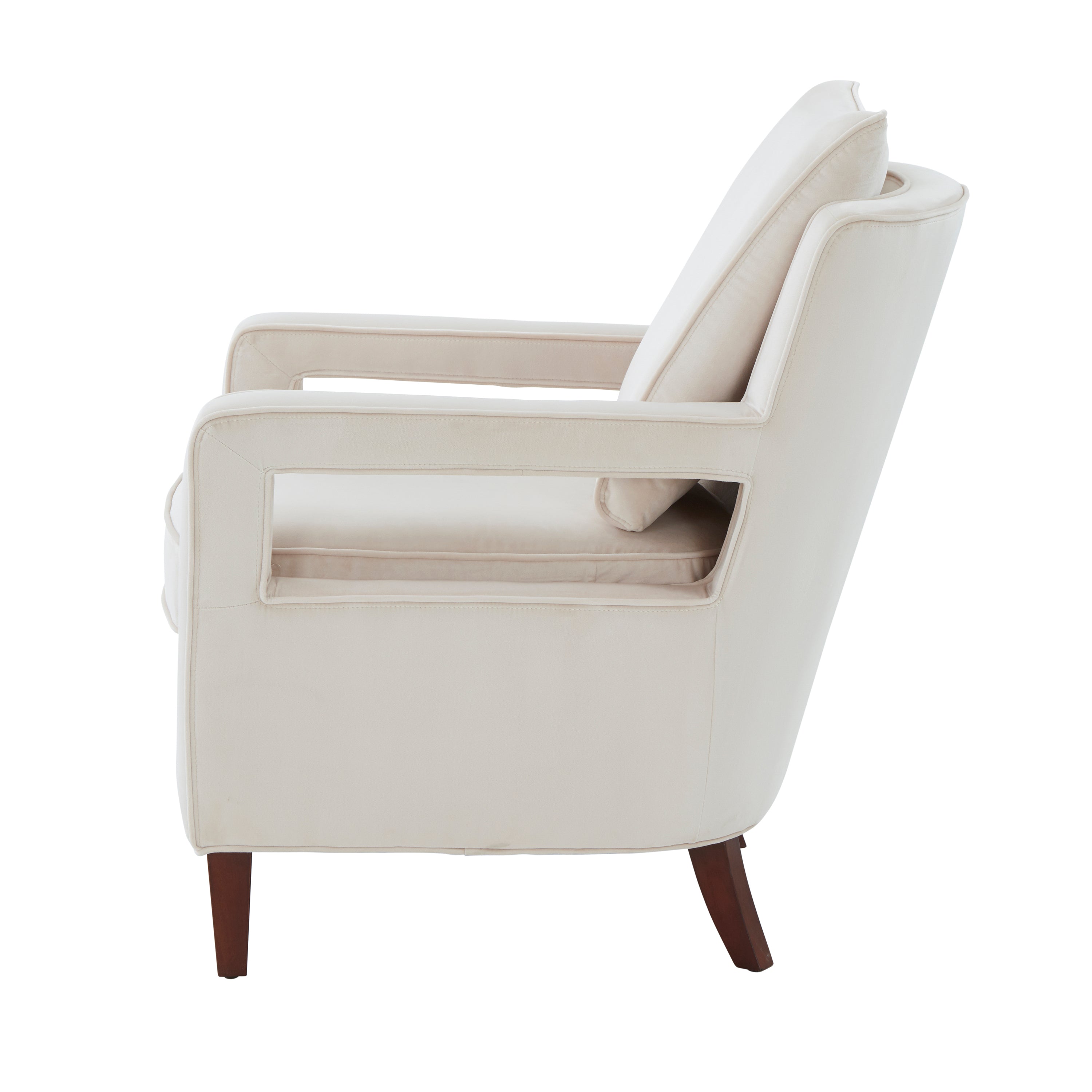 Alina Velvet Accent Arm Chair