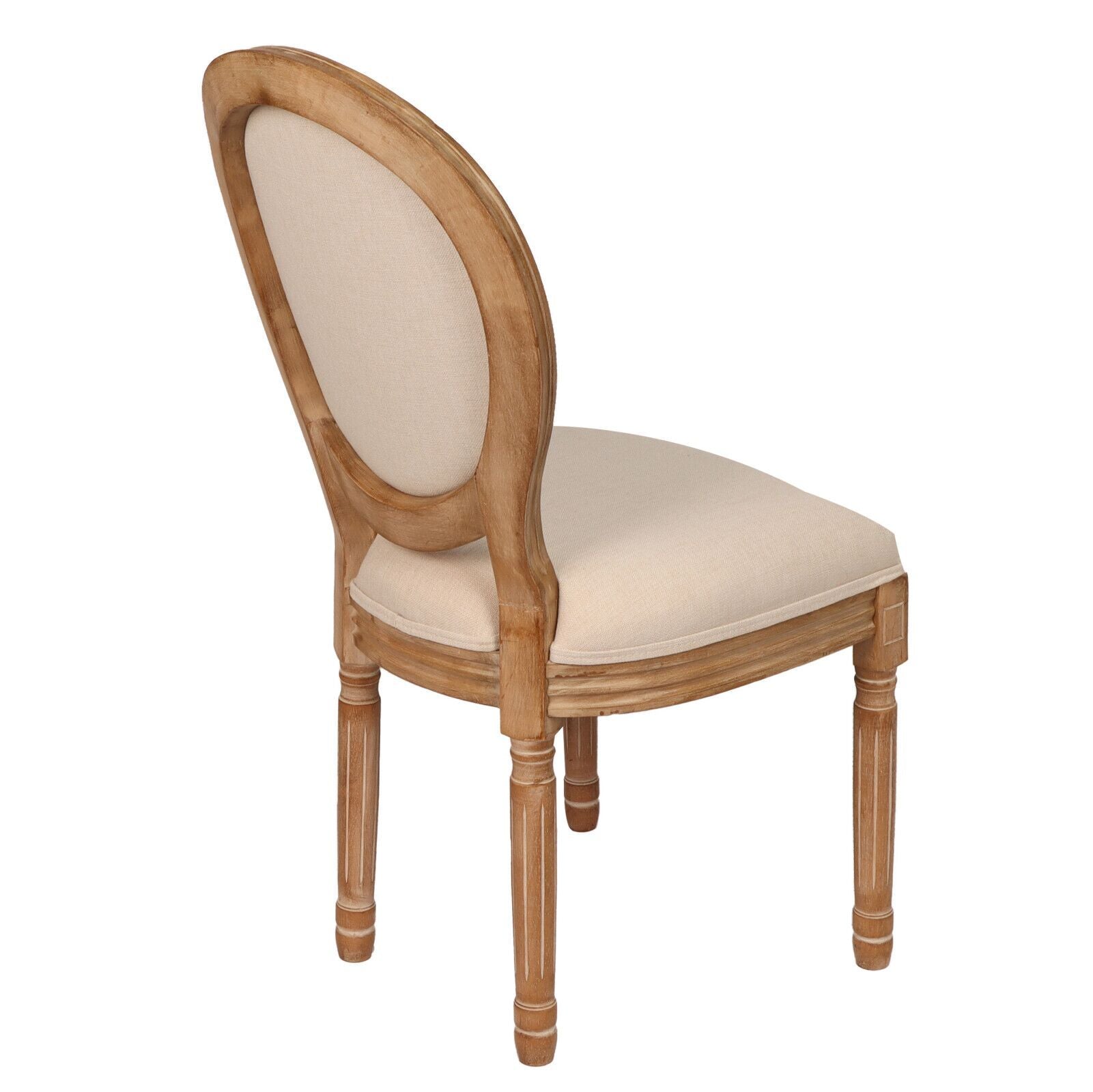 French Country Dining Chairs with Round Back Set of 2