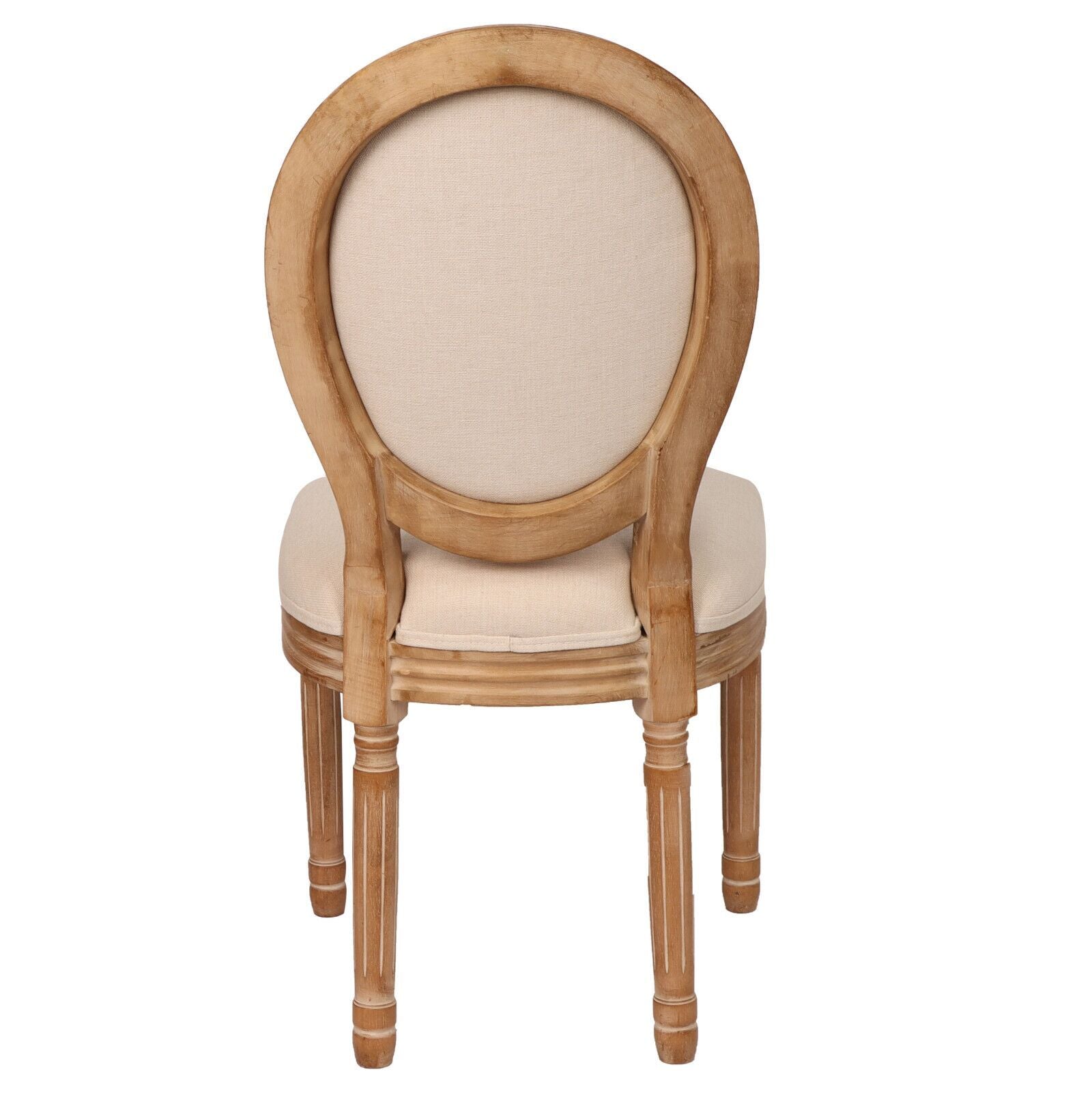 French Country Dining Chairs with Round Back Set of 2