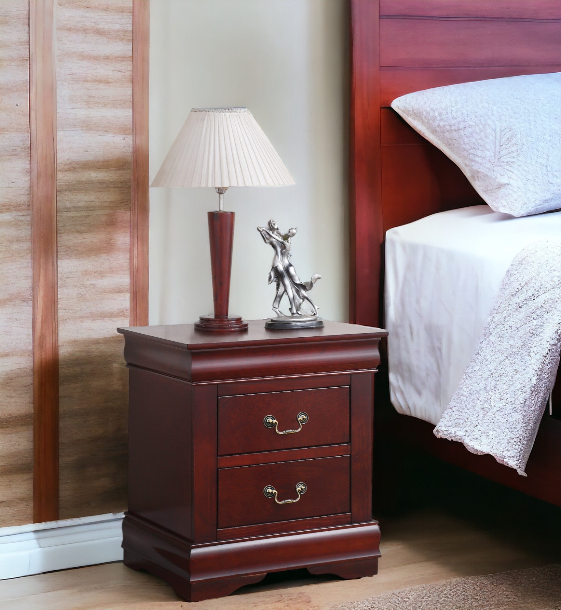 Louis Philippe Cherry Finish Nightstand