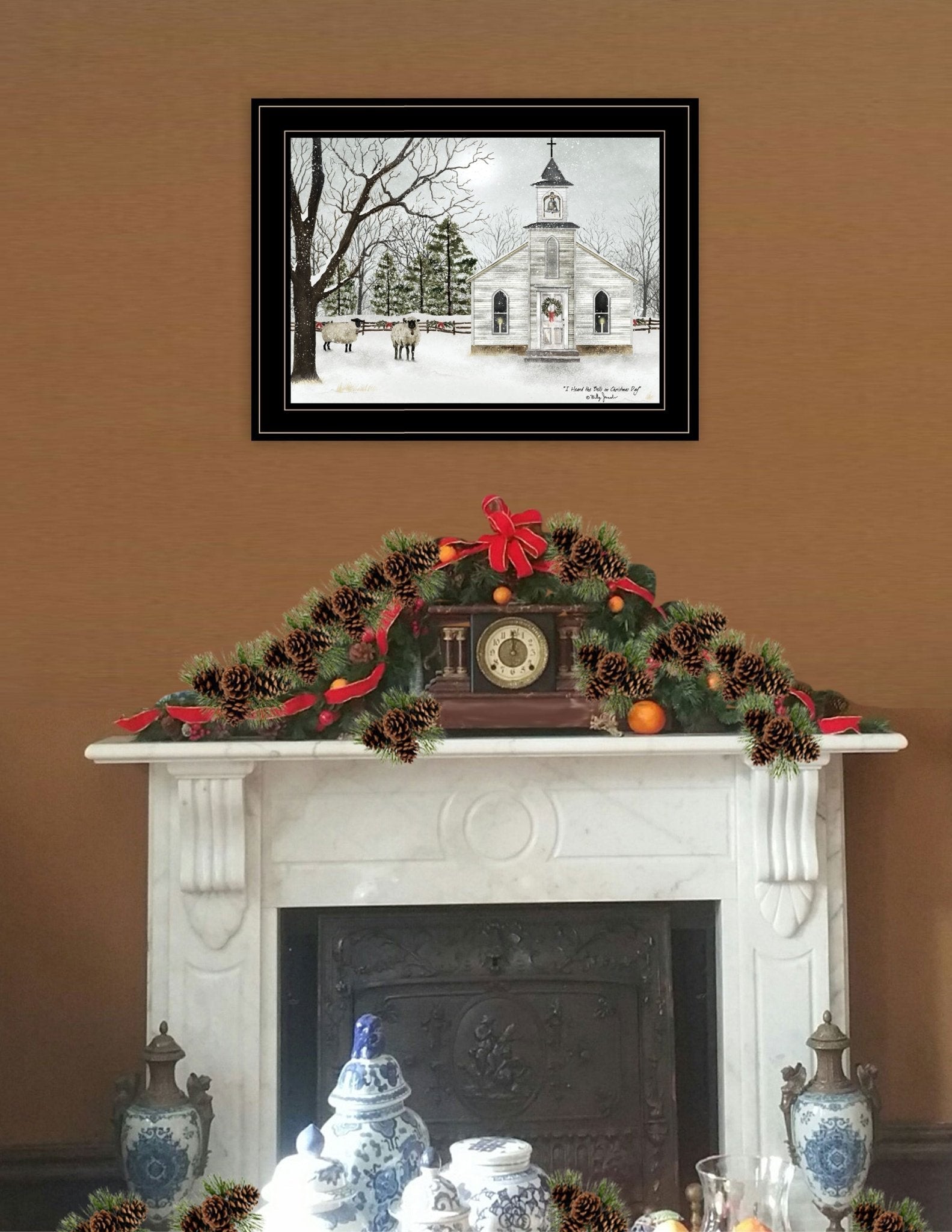 "I Heard the Bells on Christmas" Framed Wall Art,  by Billy Jacobs